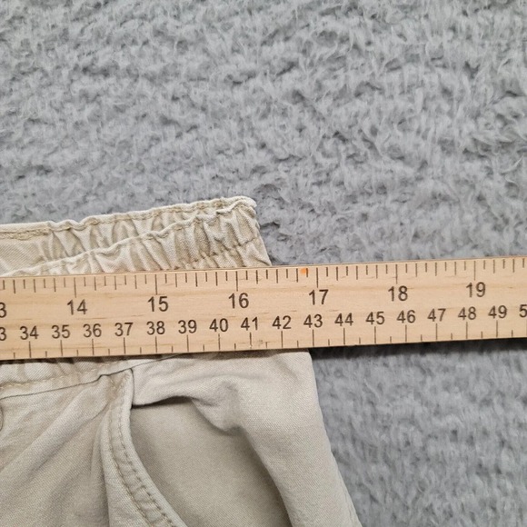 L.L.Bean Pants Womens 16 Tan Vintage Flannel Lined Pathfinder Straight Pockets - Picture 12 of 12